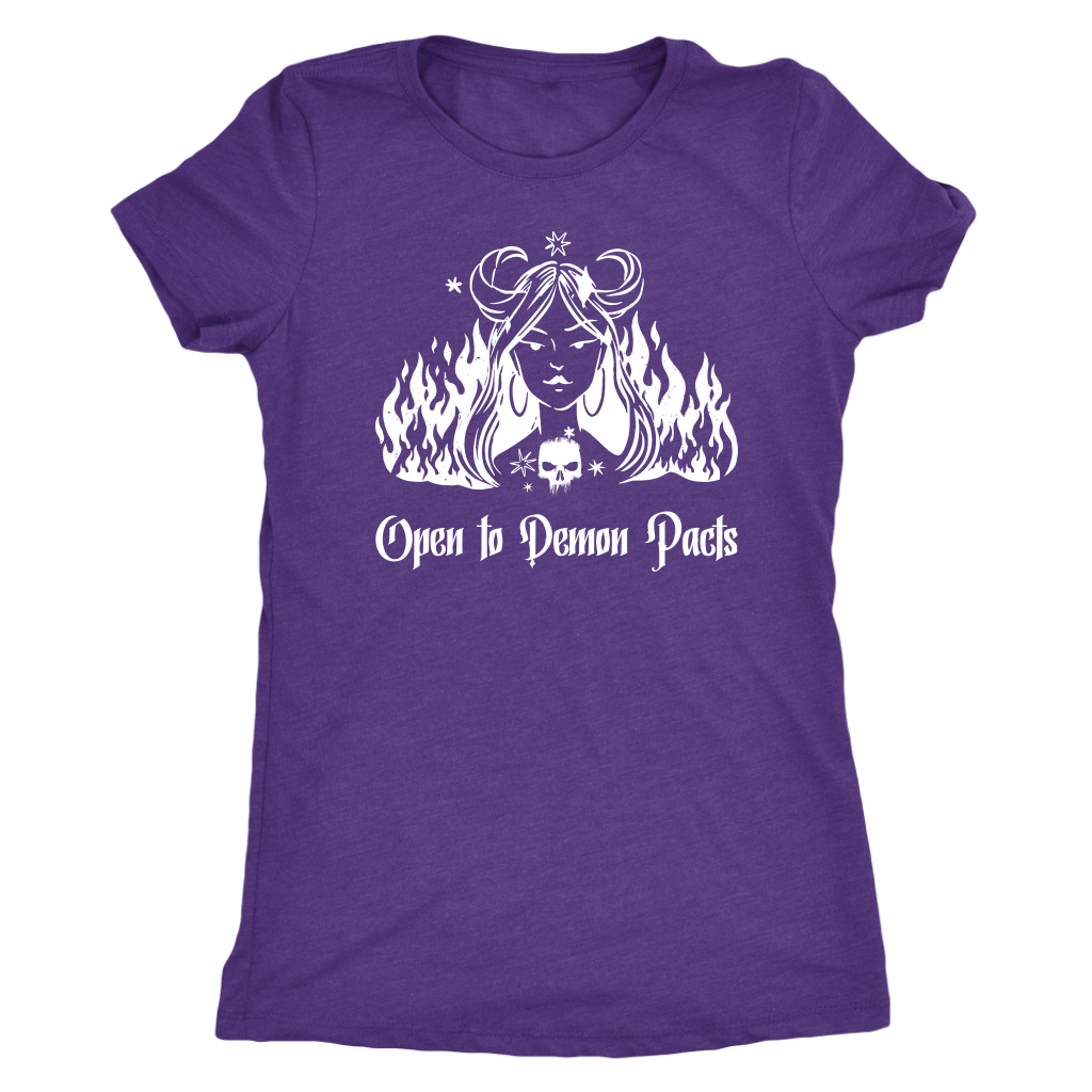 Open to Demon Pacts T-shirt  - Gemmed Firefly