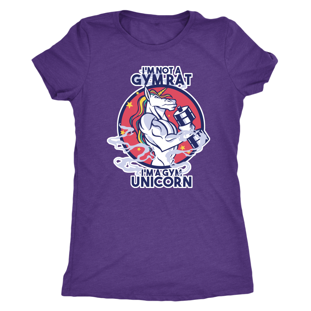 Gym Unicorn T-shirt  - Gemmed Firefly