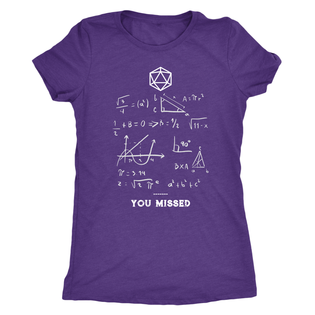Dungeon Math T-shirt  - Gemmed Firefly