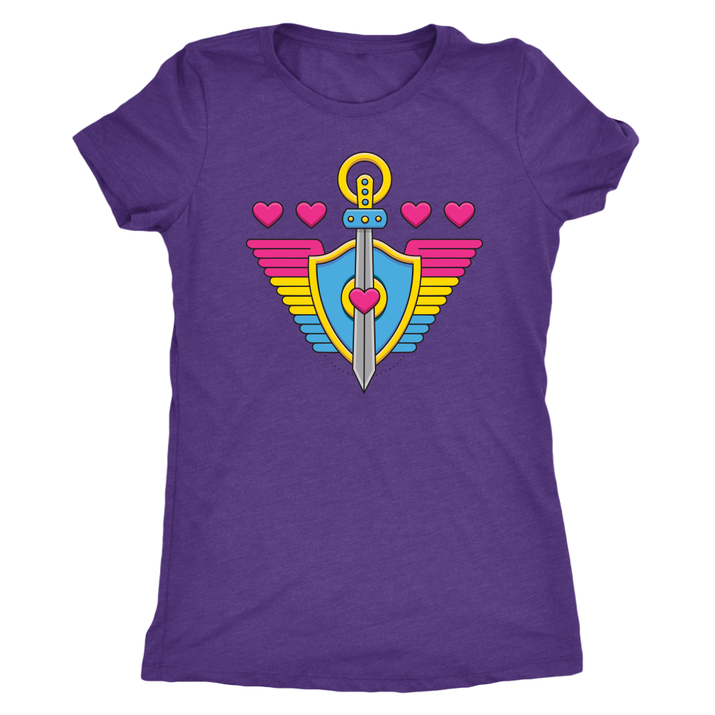 Pansexual Paladin (Badge Only) T-shirt  - Gemmed Firefly