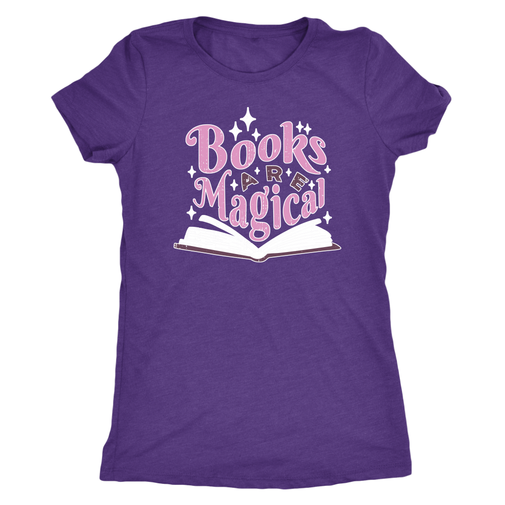 Books are Magical T-shirt  - Gemmed Firefly