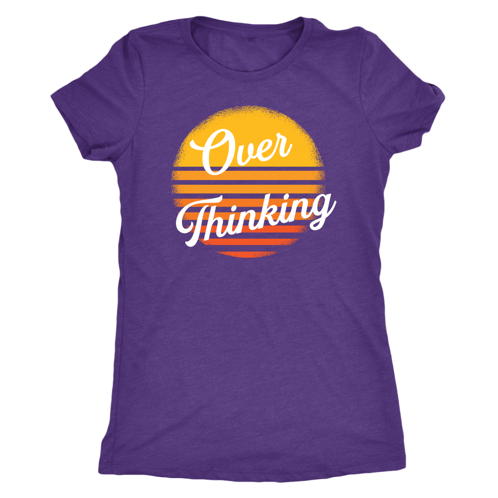 Overthinking Retro Sun T-shirt  - Gemmed Firefly