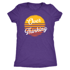 Overthinking Retro Sun T-shirt  - Gemmed Firefly