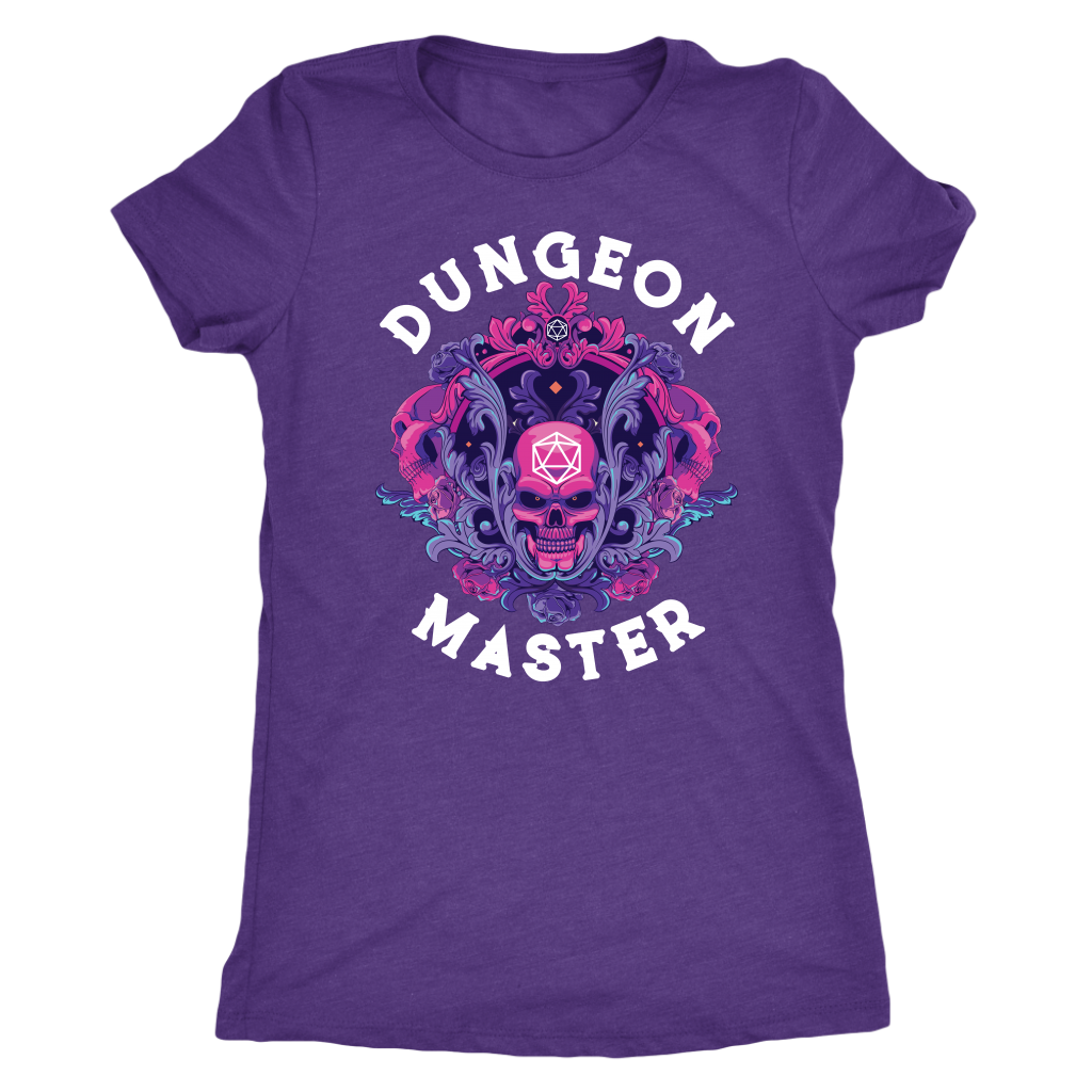 Dungeon Master Dark Skull D20 Rune - Gemmed Firefly