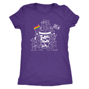 Iced Coffee, Equality, and Cats Kawaii Doodle T-shirt  - Gemmed Firefly