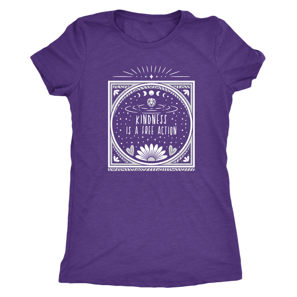 Kindness is a Free Action T-shirt  - Gemmed Firefly