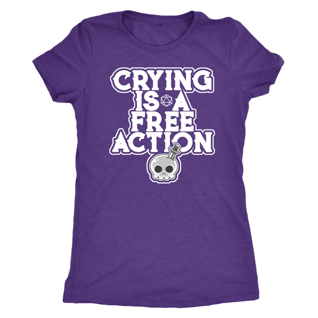 Crying is a Free Action T-shirt  - Gemmed Firefly