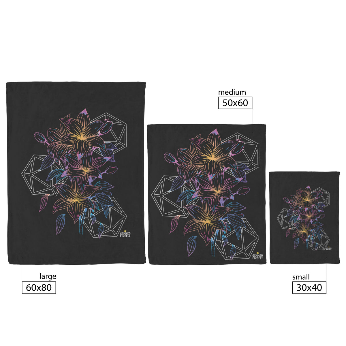 Lilies and Luck Blanket Blankets  - Gemmed Firefly