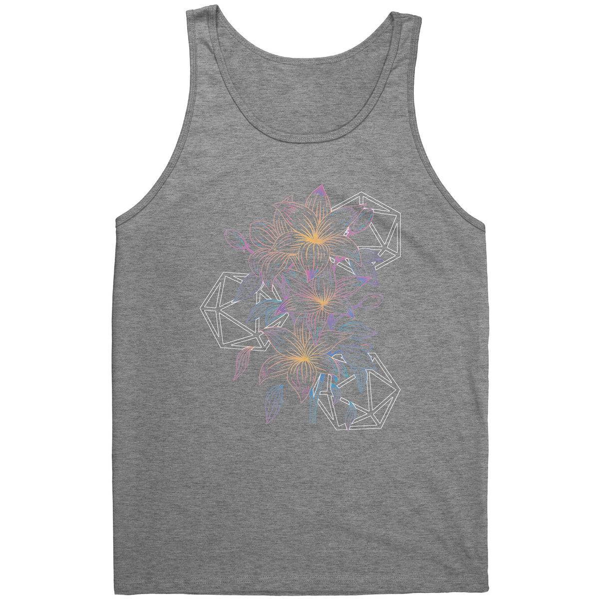 Lilies and Luck Tank T-shirt  - Gemmed Firefly