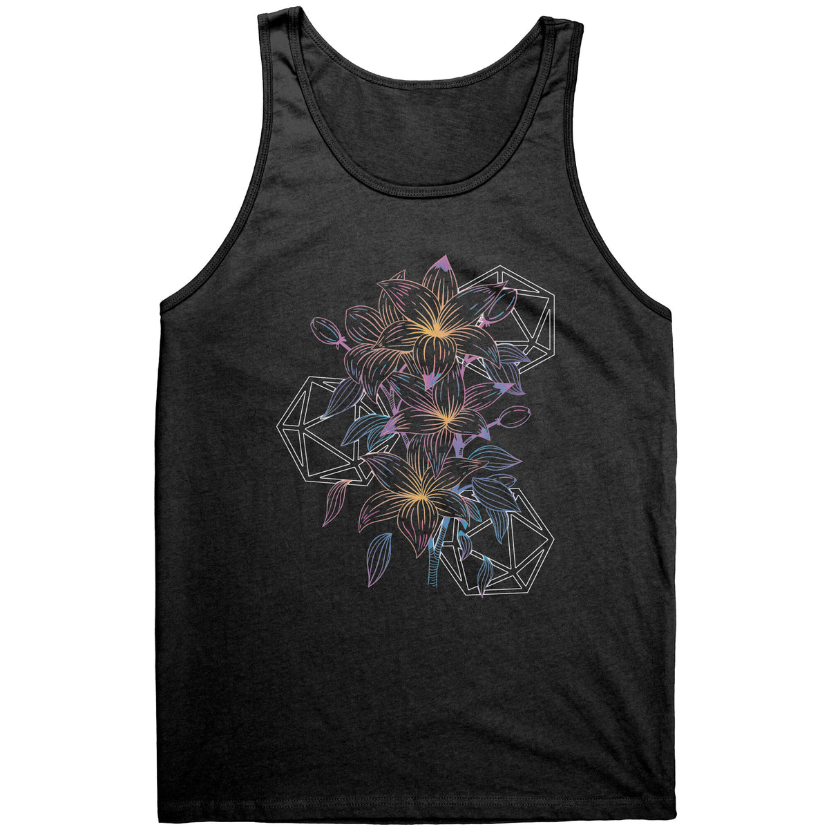 Lilies and Luck Tank T-shirt  - Gemmed Firefly