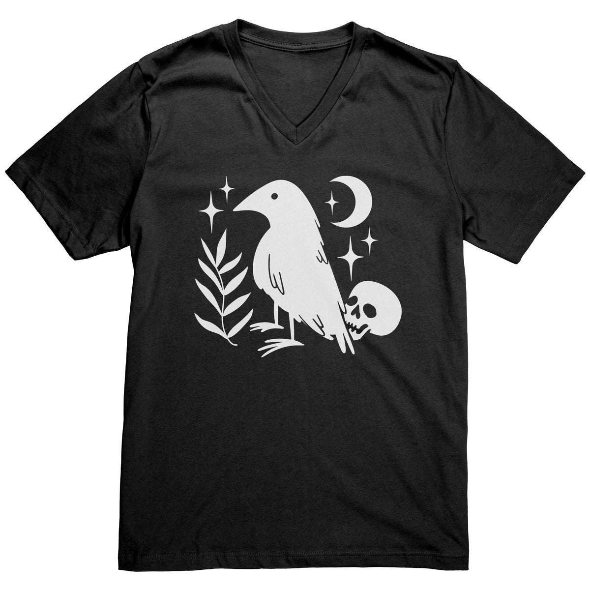 Lucky Raven and Skull T-shirt  - Gemmed Firefly