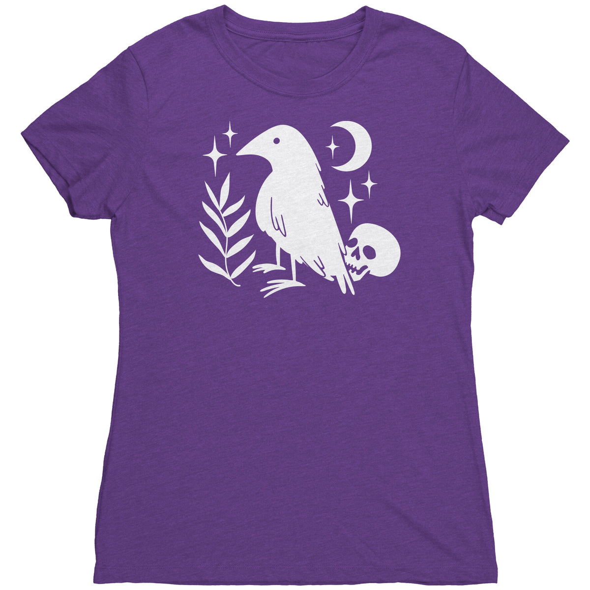 Lucky Raven and Skull T-shirt  - Gemmed Firefly