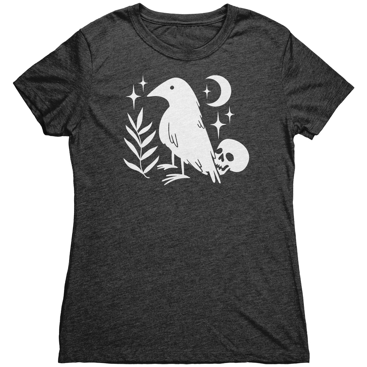 Lucky Raven and Skull T-shirt  - Gemmed Firefly