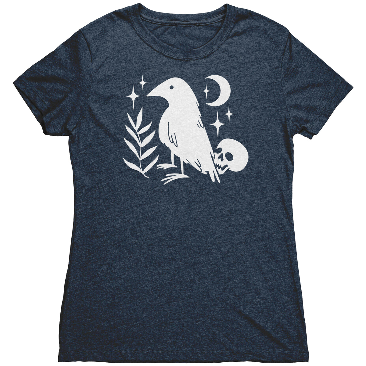 Lucky Raven and Skull T-shirt  - Gemmed Firefly
