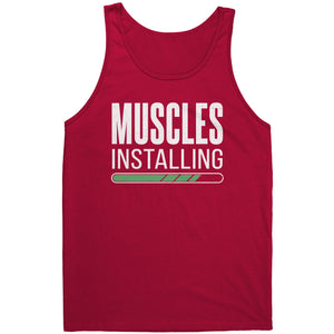 Muscles Installing T-shirt  - Gemmed Firefly