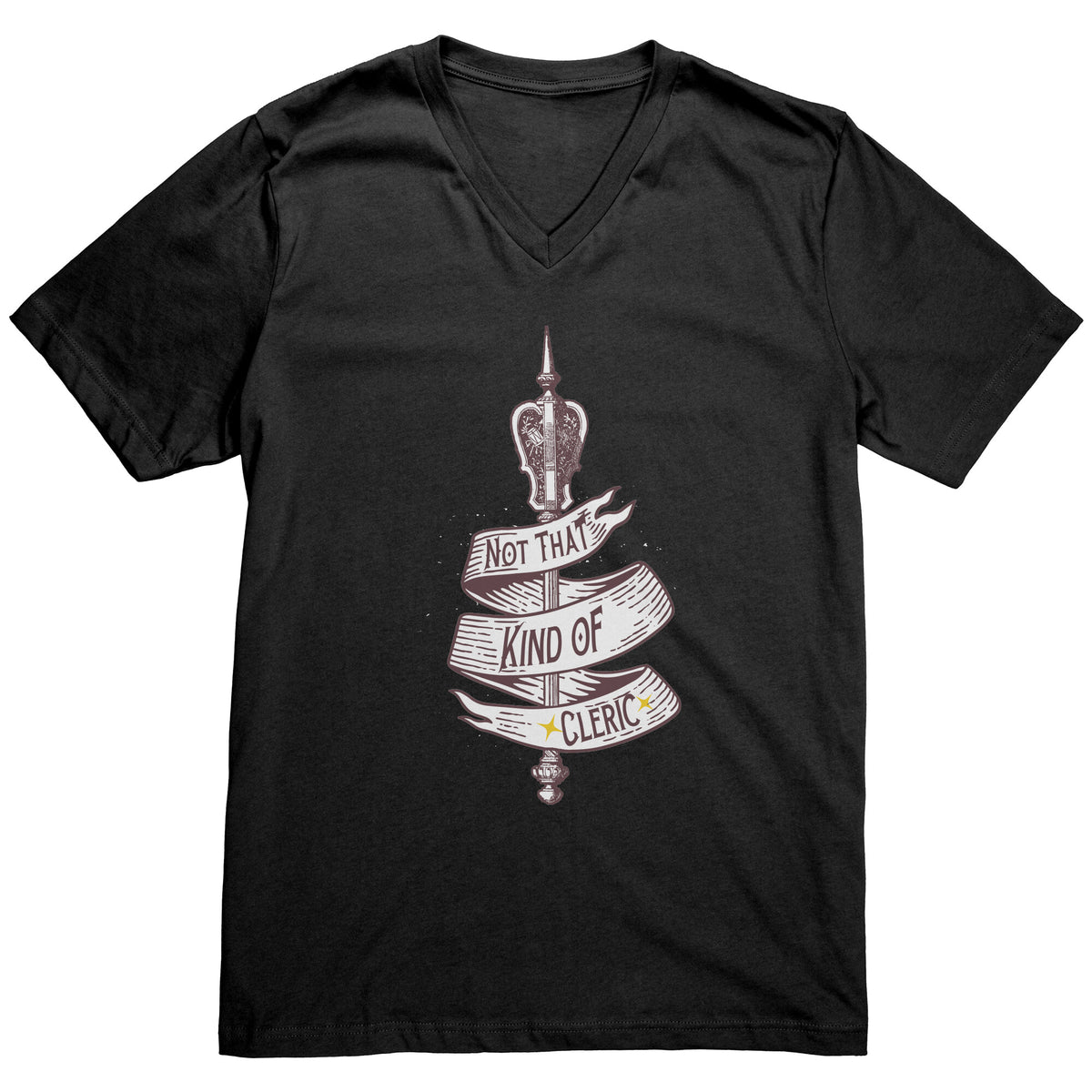 Not That Kind of Cleric [Heritage Design] T-shirt  - Gemmed Firefly