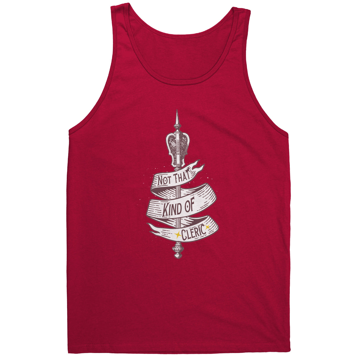 Not That Kind of Cleric [Heritage Design] T-shirt  - Gemmed Firefly