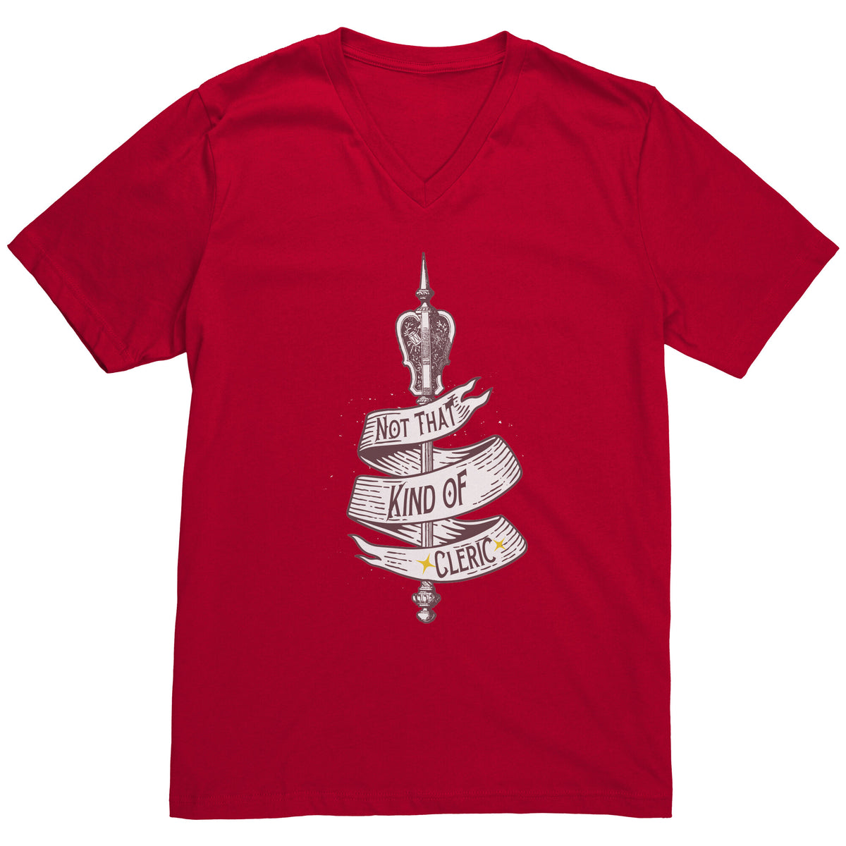 Not That Kind of Cleric [Heritage Design] T-shirt  - Gemmed Firefly