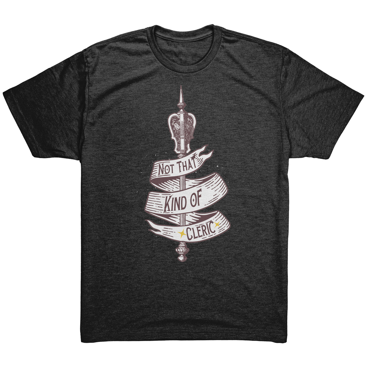 Not That Kind of Cleric [Heritage Design] T-shirt  - Gemmed Firefly