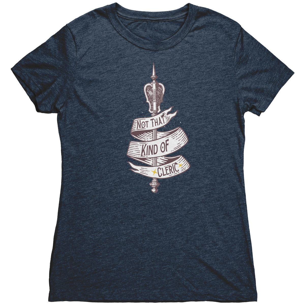 Not That Kind of Cleric [Heritage Design] T-shirt  - Gemmed Firefly