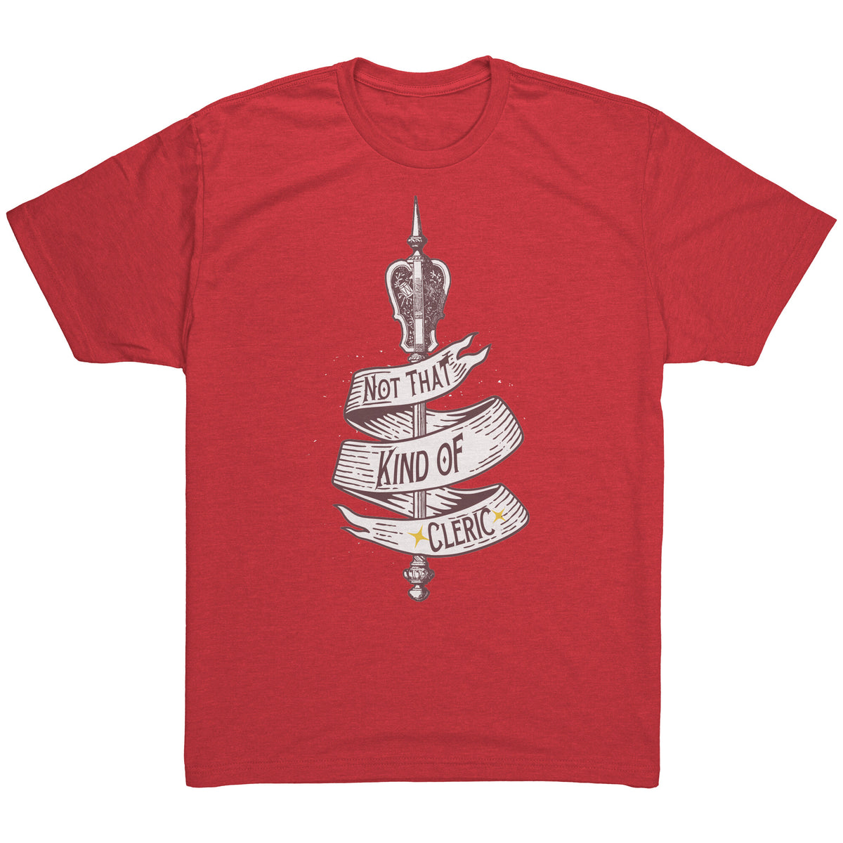 Not That Kind of Cleric [Heritage Design] T-shirt  - Gemmed Firefly
