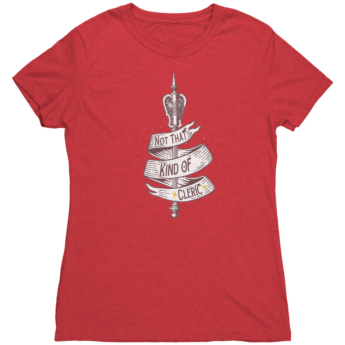 Not That Kind of Cleric [Heritage Design] T-shirt  - Gemmed Firefly