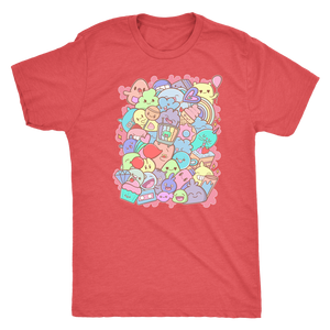 Adorable Kawaii Cute Doodle Party Pastel - "Yay" T-shirt  - Gemmed Firefly