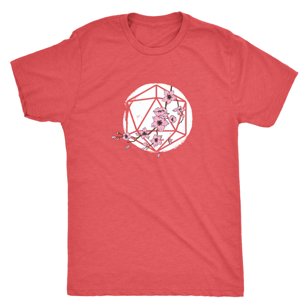 D20 Cherry Blossom T-shirt  - Gemmed Firefly