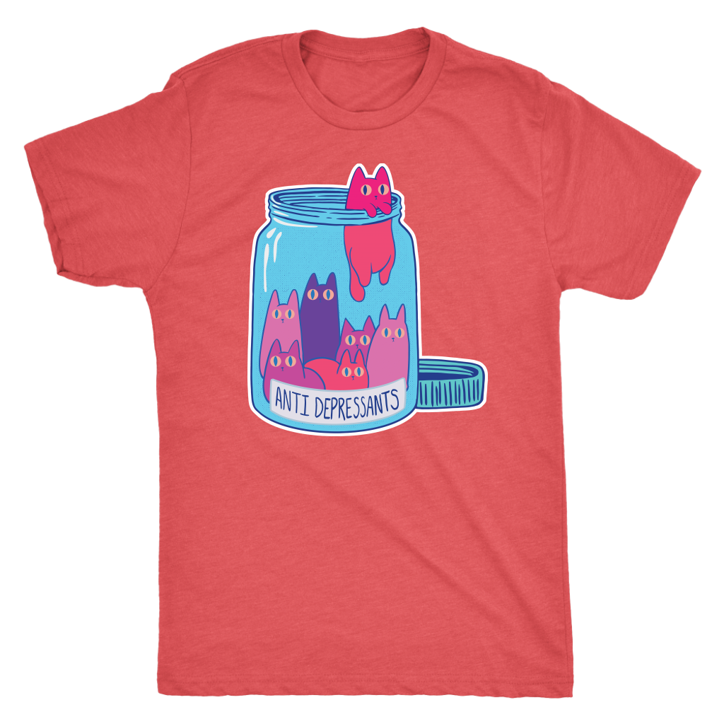 Anti-Depressants Bottle T-shirt  - Gemmed Firefly