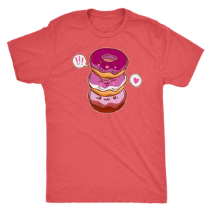 Lesbian Flag Cutie Donuts T-shirt  - Gemmed Firefly