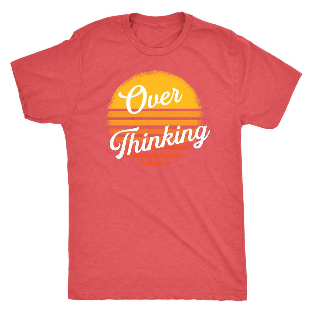 Overthinking Retro Sun T-shirt  - Gemmed Firefly