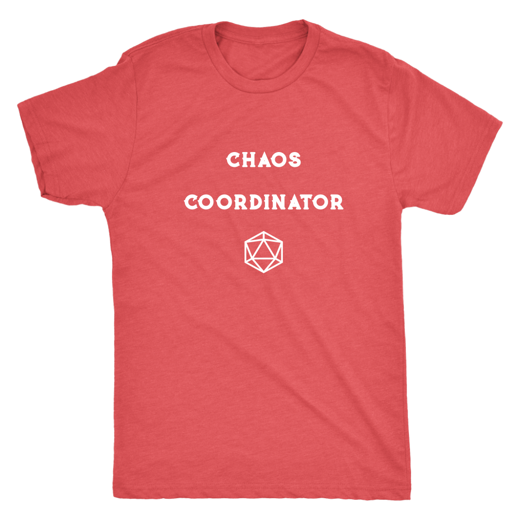 DM Chaos Coordinator D20 T-shirt  - Gemmed Firefly