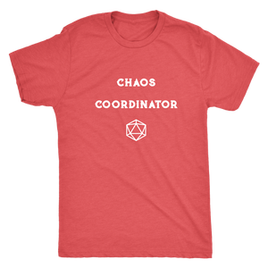 DM Chaos Coordinator D20 T-shirt  - Gemmed Firefly