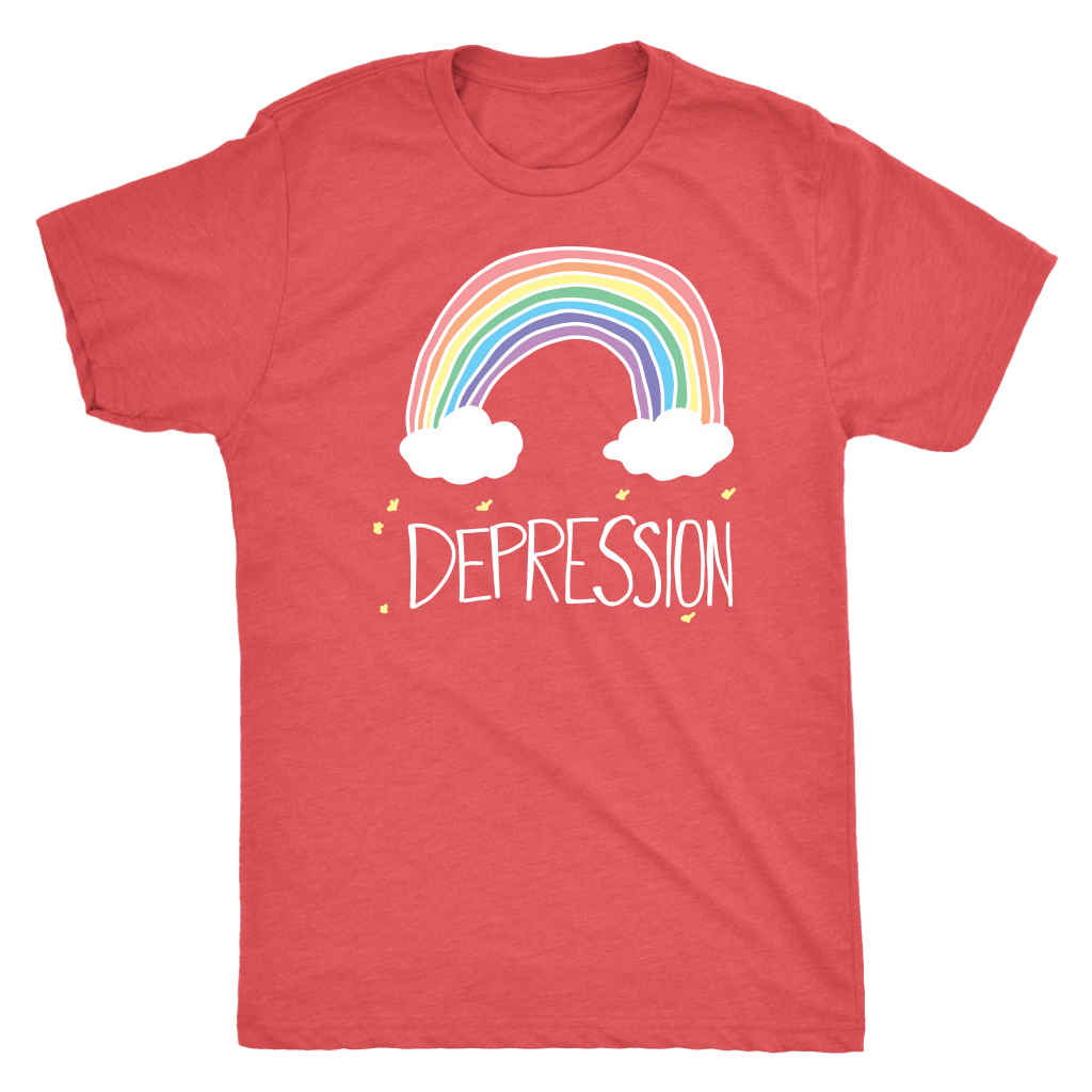 Depression Rainbow Shirt T-shirt  - Gemmed Firefly