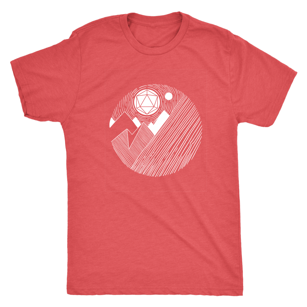 D20 Mountains Majesty T-shirt  - Gemmed Firefly