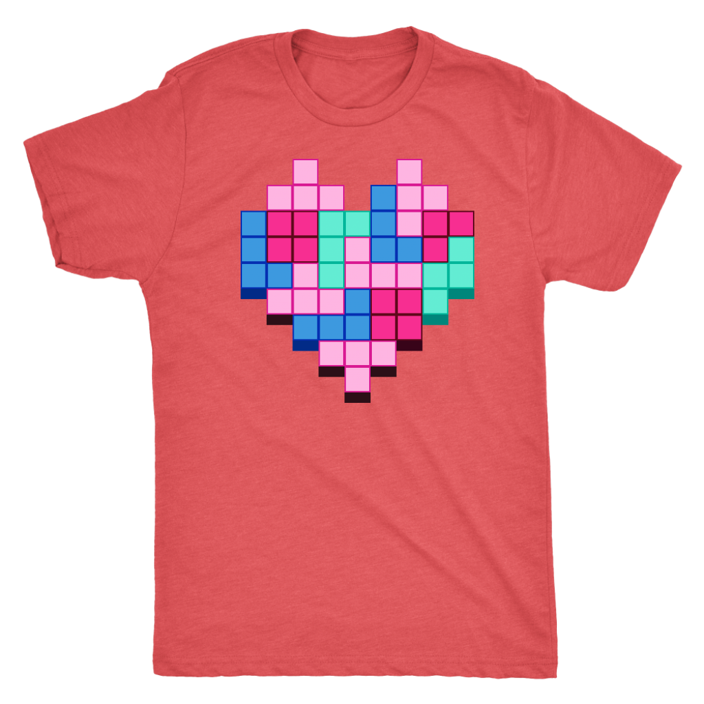 Candy Block Love Heart T-shirt  - Gemmed Firefly
