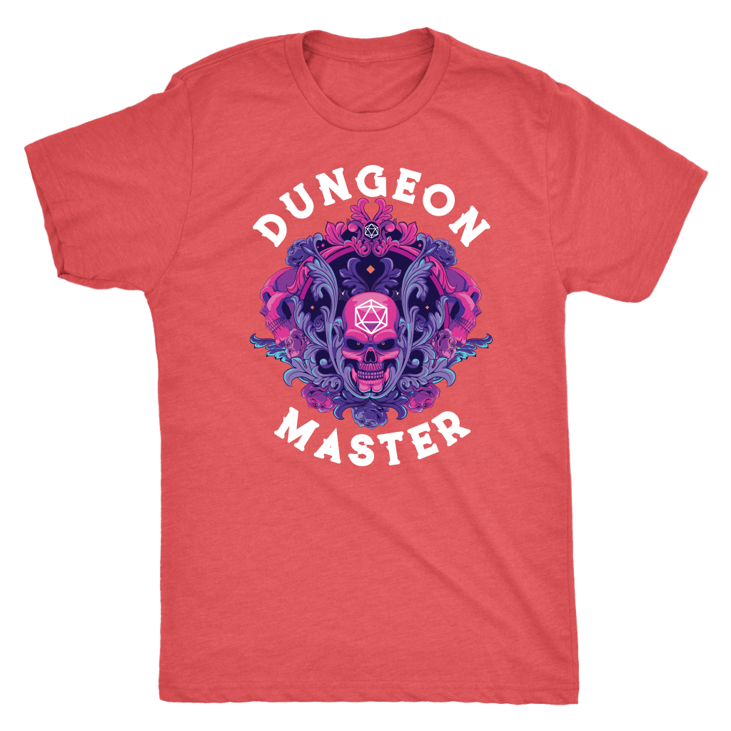 Dungeon Master Dark Skull D20 Rune T-shirt  - Gemmed Firefly