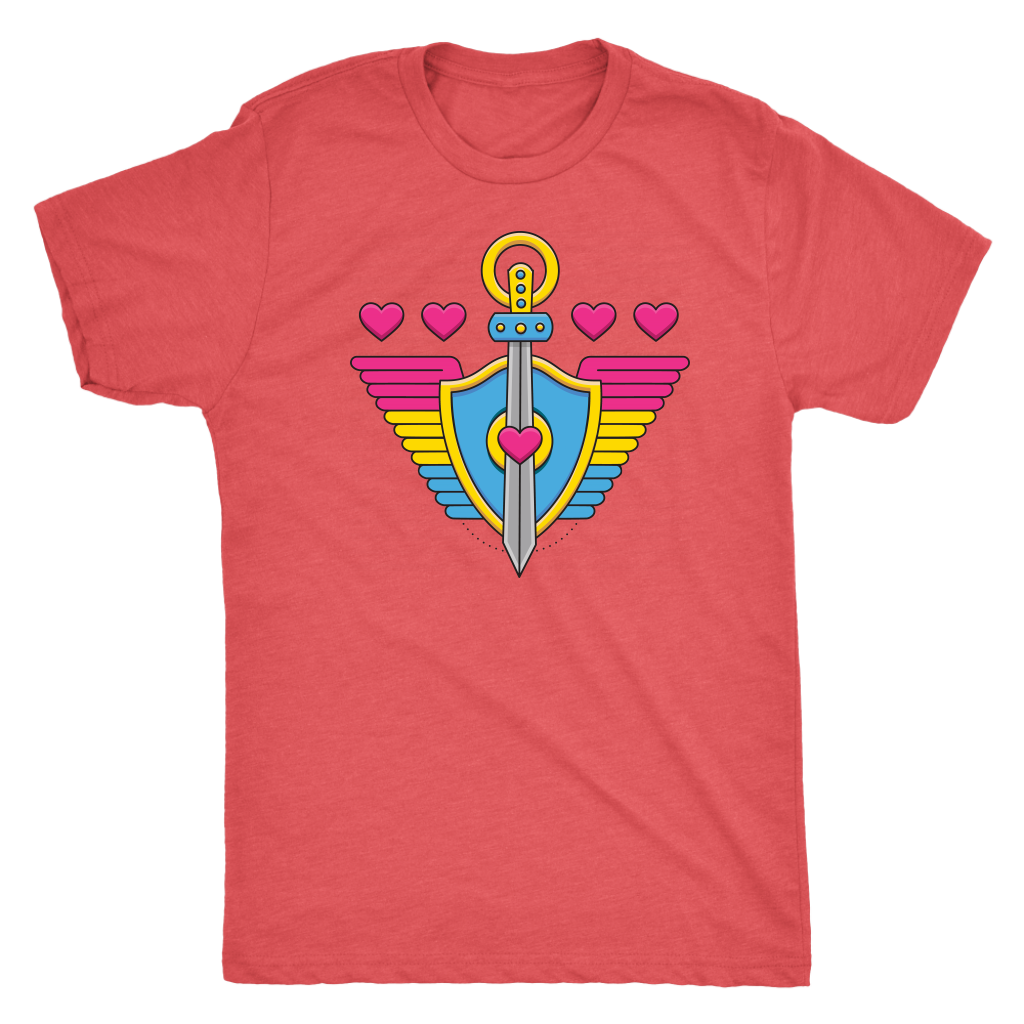 Pansexual Paladin (Badge Only) T-shirt  - Gemmed Firefly