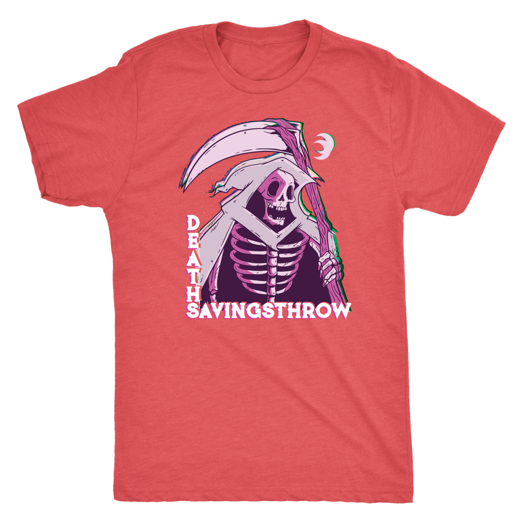 Death Save Glitch Reaper T-shirt  - Gemmed Firefly