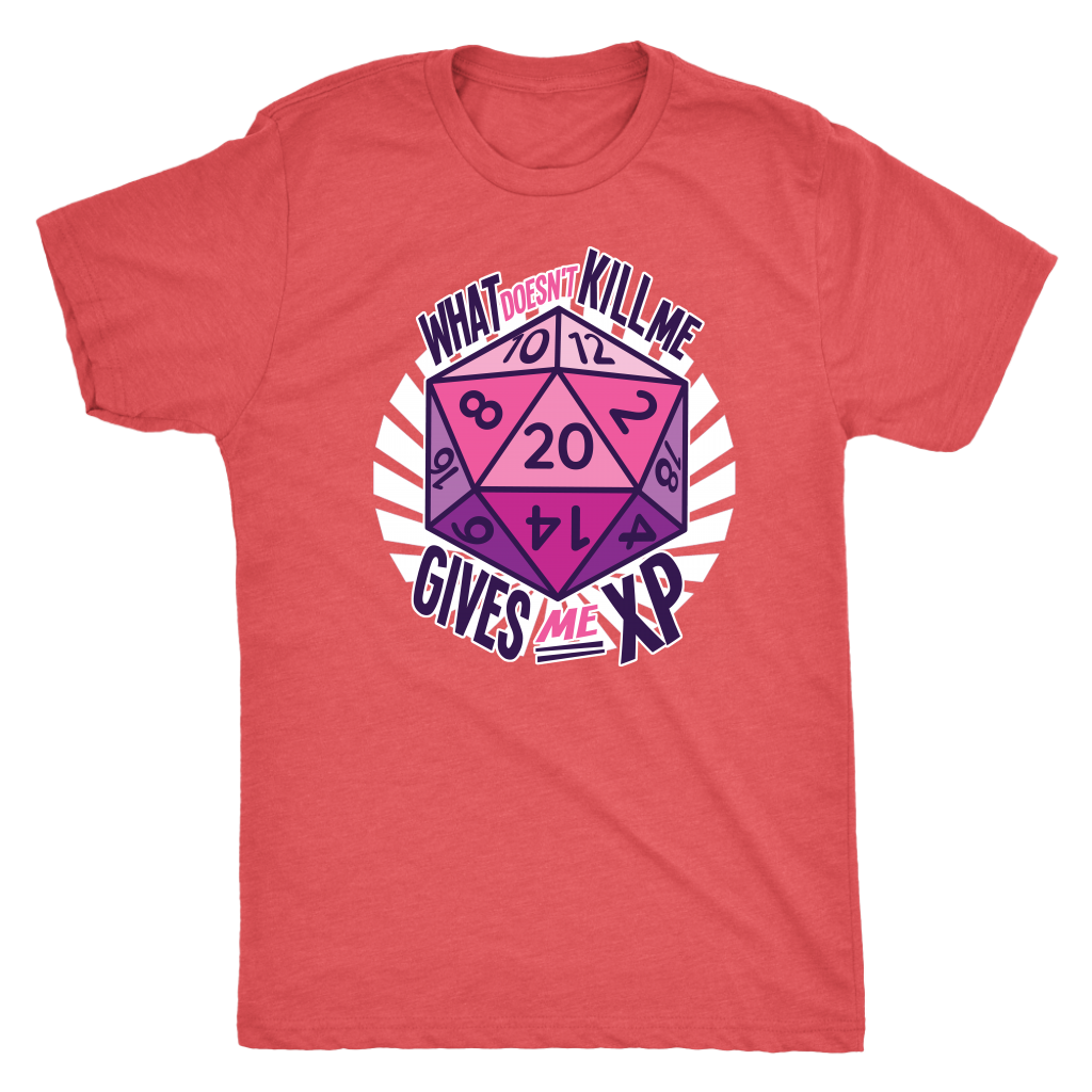 What Doesn't Kill Me Gives Me XP T-shirt  - Gemmed Firefly
