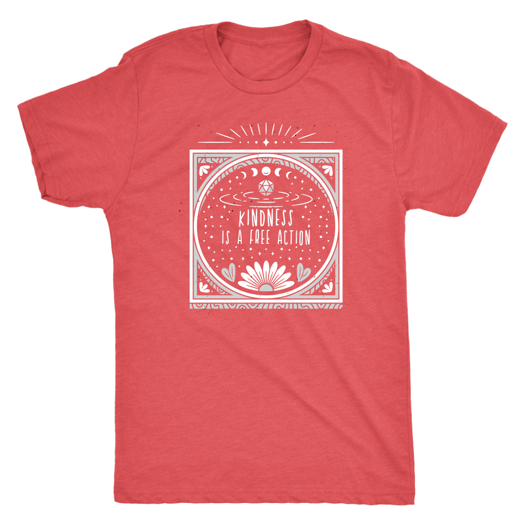 Kindness is a Free Action T-shirt  - Gemmed Firefly