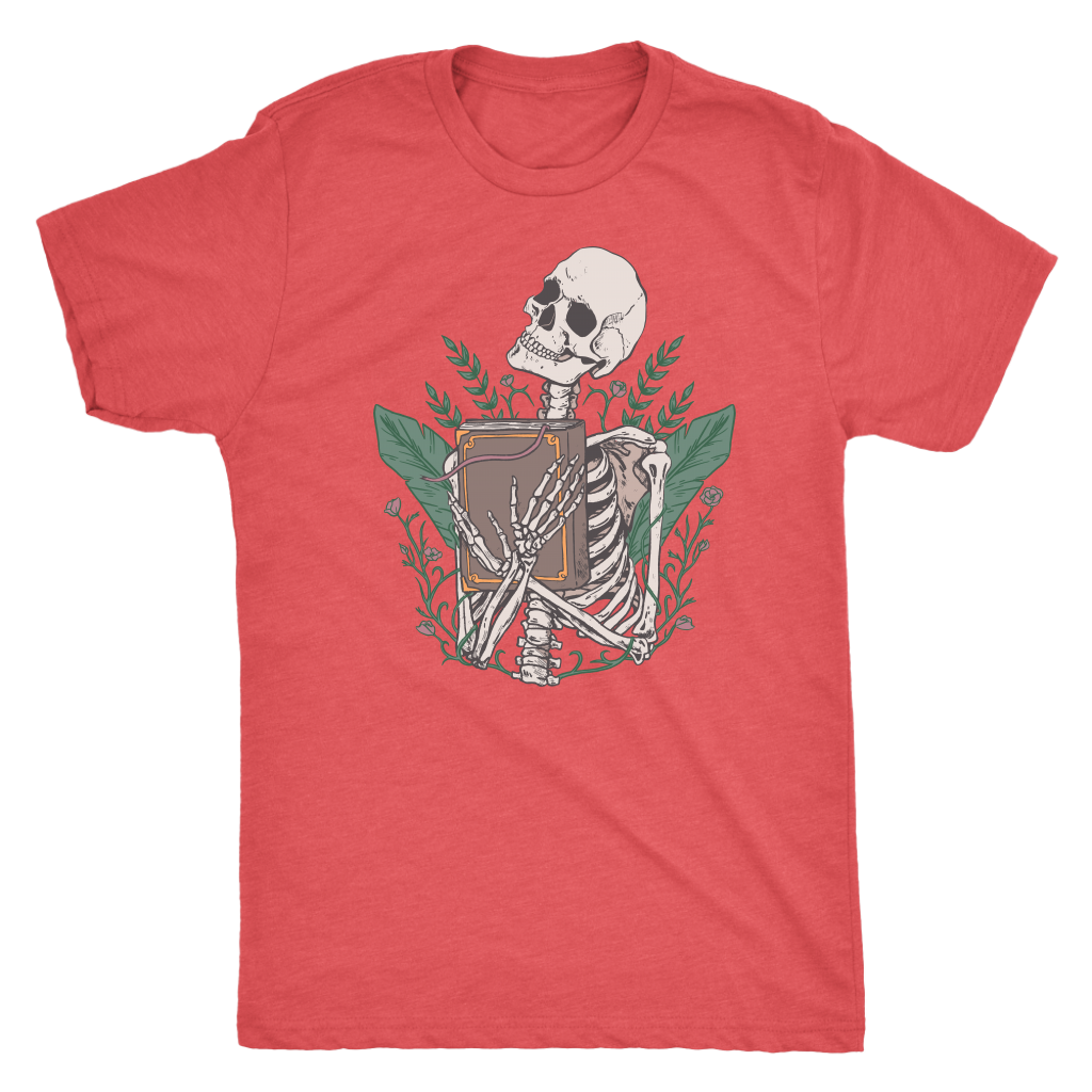 Libris Mortis - Skeleton with a Book Shirt T-shirt  - Gemmed Firefly
