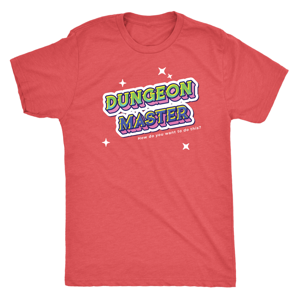 Dungeon Master Retro Title T-shirt  - Gemmed Firefly