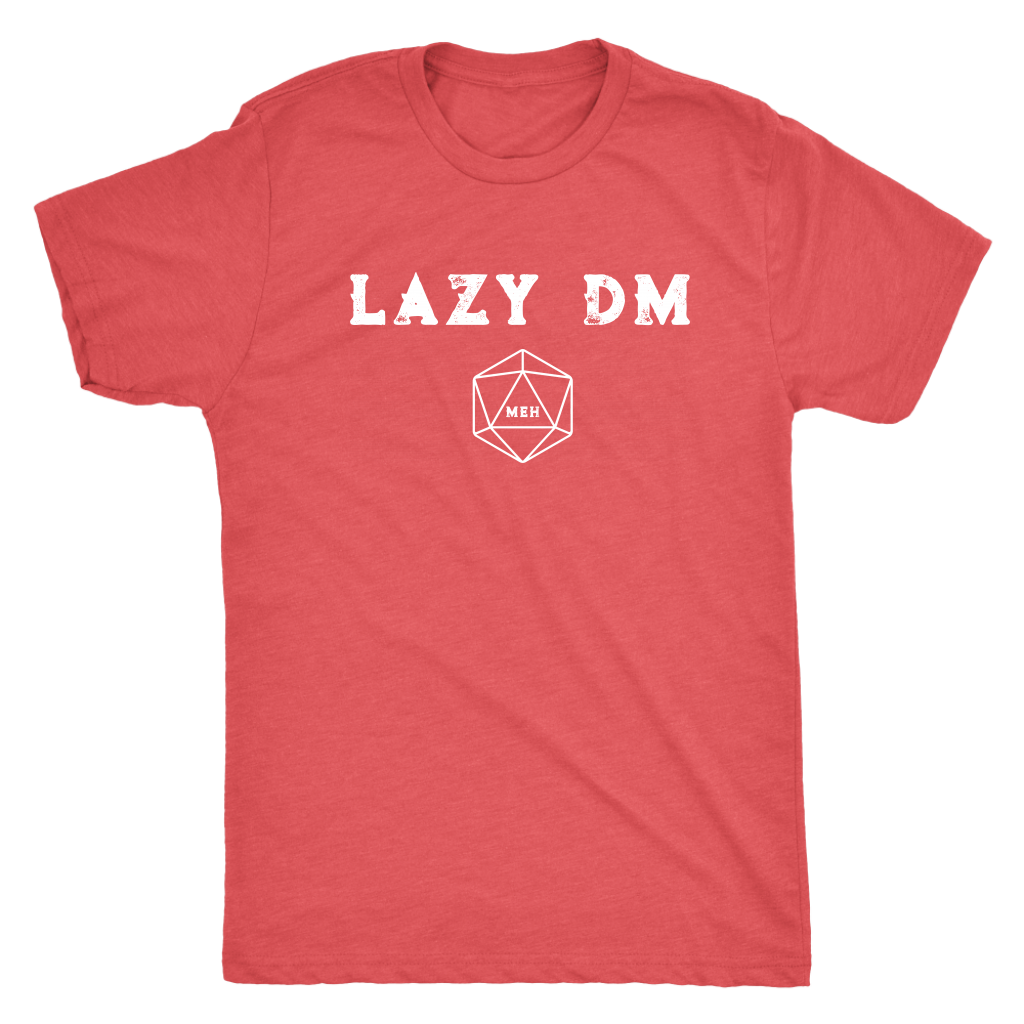Lazy DM Meh D20 T-shirt  - Gemmed Firefly