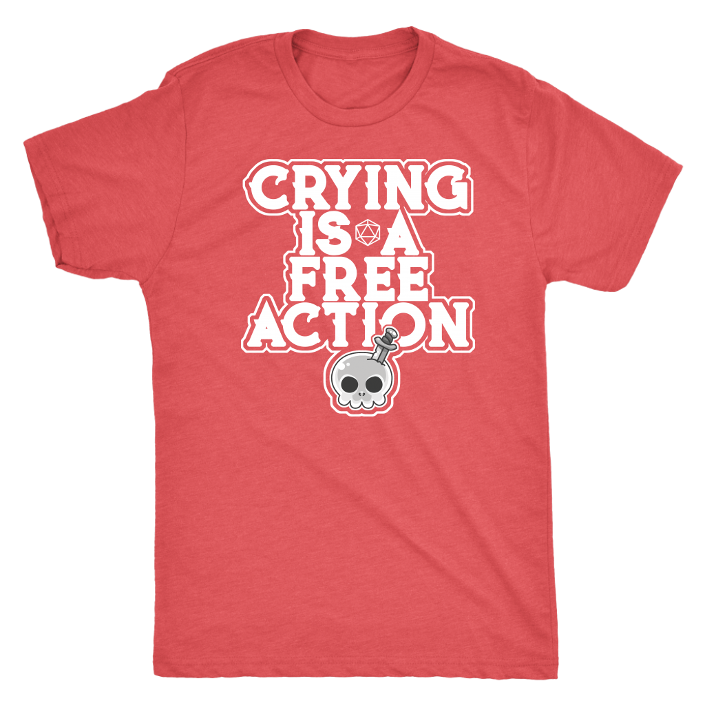 Crying is a Free Action T-shirt  - Gemmed Firefly
