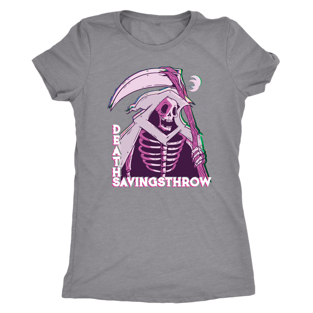 Death Save Glitch Reaper T-shirt  - Gemmed Firefly