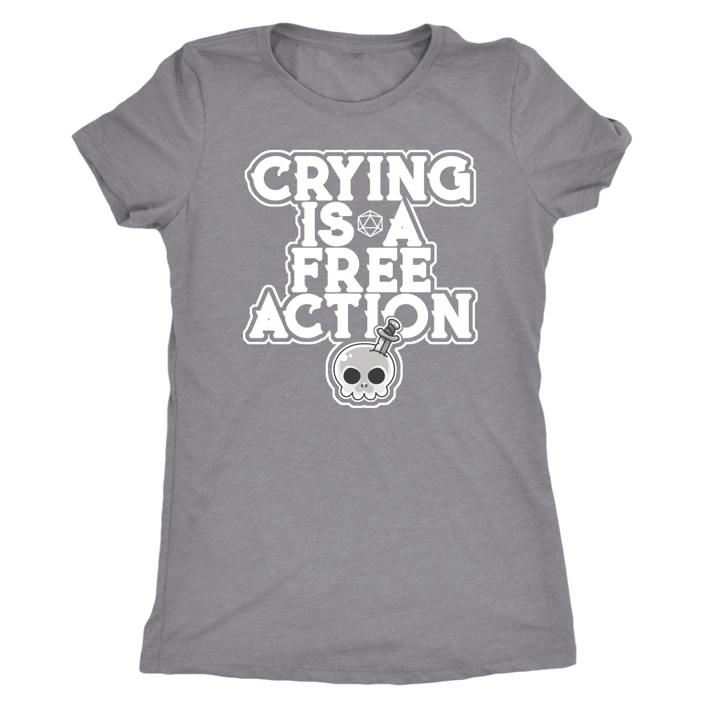 Crying is a Free Action T-shirt  - Gemmed Firefly
