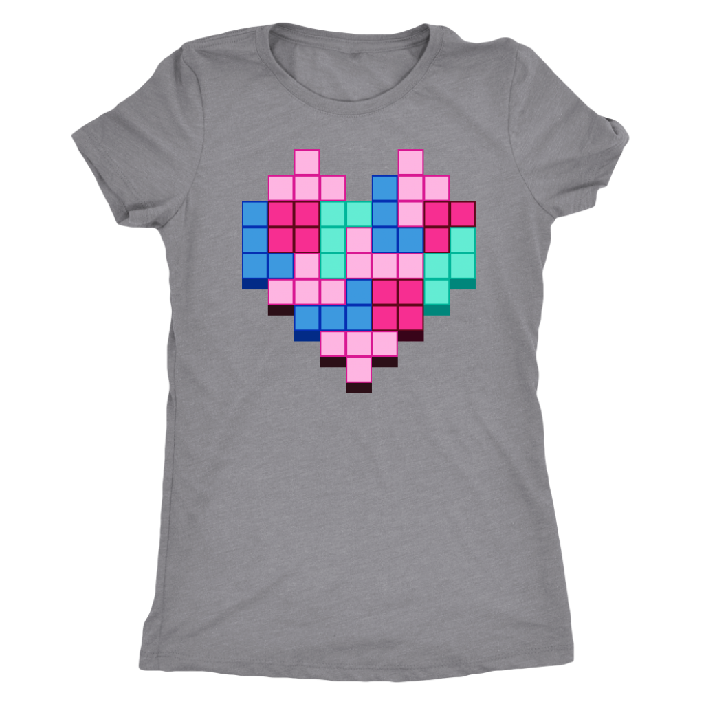 Candy Block Love Heart T-shirt  - Gemmed Firefly