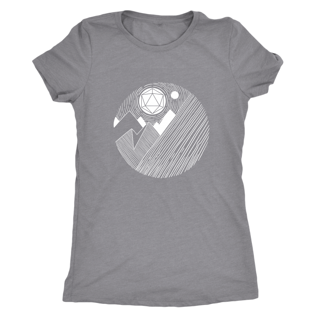D20 Mountains Majesty T-shirt  - Gemmed Firefly
