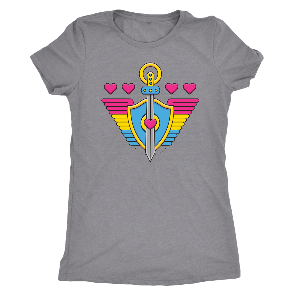 Pansexual Paladin (Badge Only) T-shirt  - Gemmed Firefly